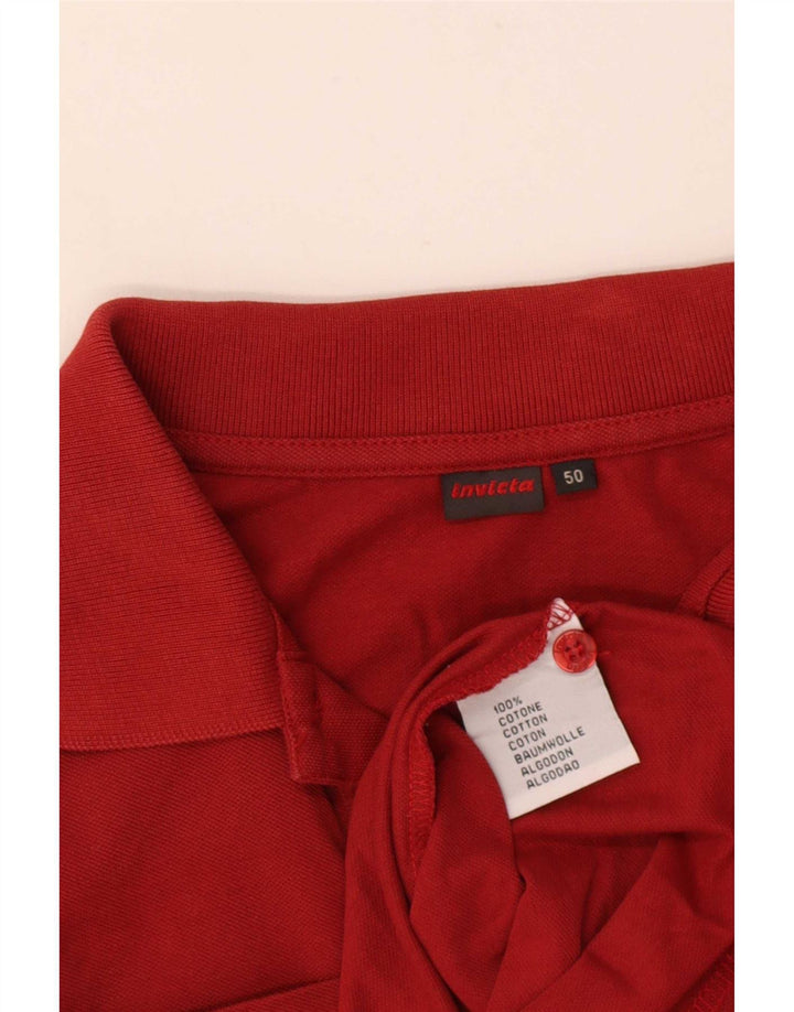 Invicta Polo Shirt til mænd IT 50 Medium Rød Bomuld