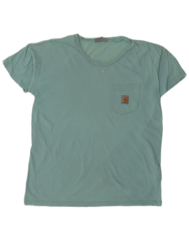Carhartt Herre T-Shirt Top Lille turkis bomuld