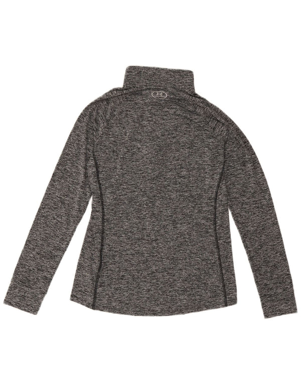 Under Armour Dame Heat Gear Pullover Træningsdragt Top UK 12 Medium Grå