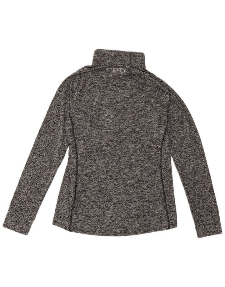 Under Armour Dame Heat Gear Pullover Træningsdragt Top UK 12 Medium Grå