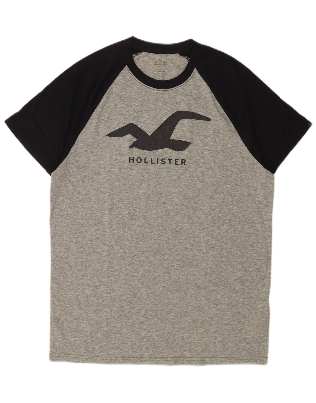Hollister Herre grafisk T-shirt Top Stor grå farveblok