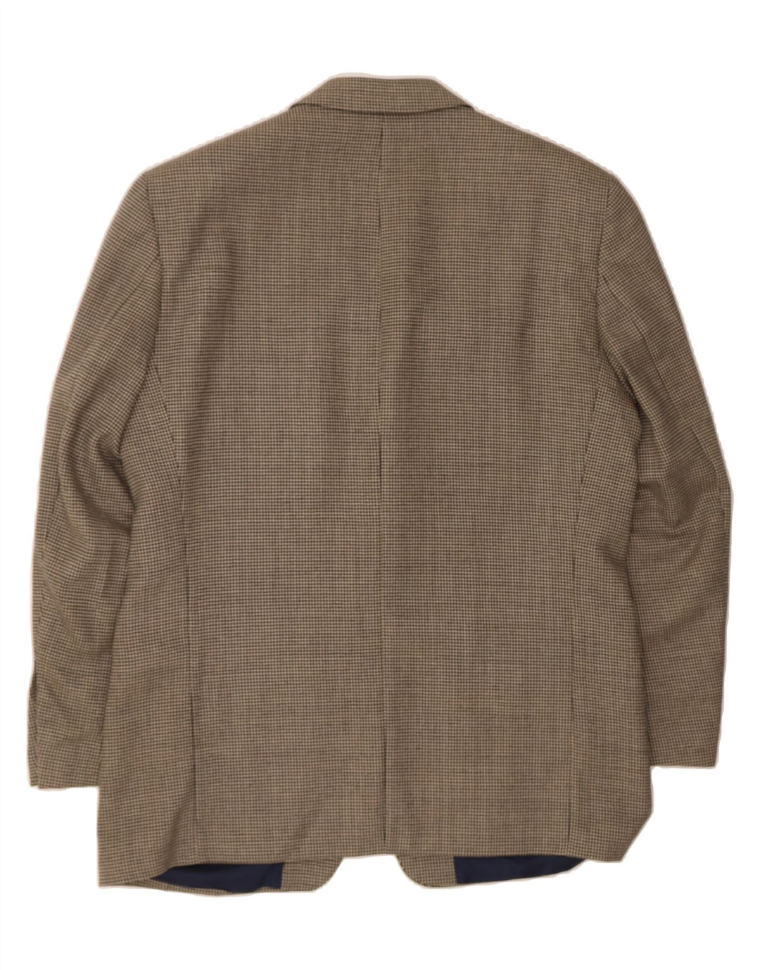 BARISAL Mens 3 Button Blazer Jacket IT 52 XL Beige Check Wool Vintage Barisal and Second-Hand Barisal from Messina Hembry 