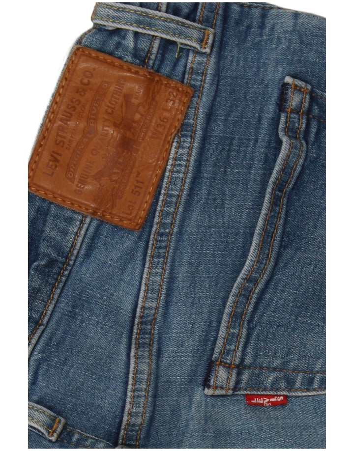 Levi's Herre 511 Slim Jeans W36 L32 Blå Bomuld