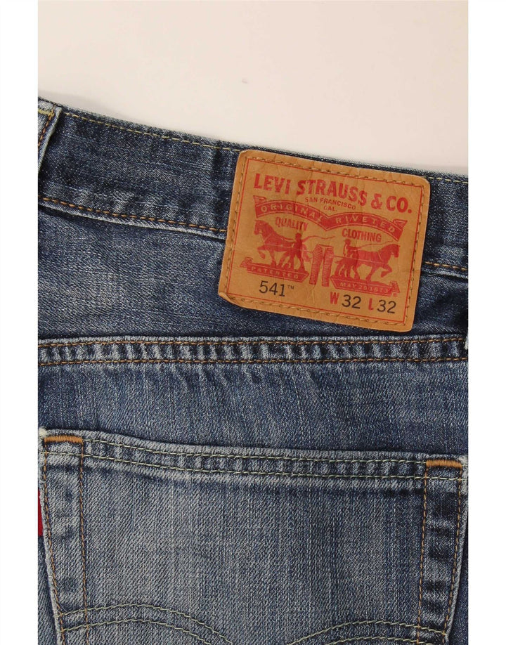 Levi's Herre 541 Straight Jeans W32 L32 Blå Bomuld