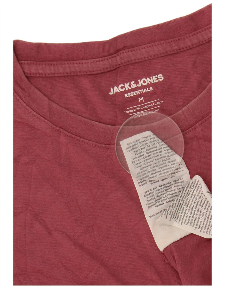 Jack & Jones Herre T-shirt Top Medium Pink Bomuld