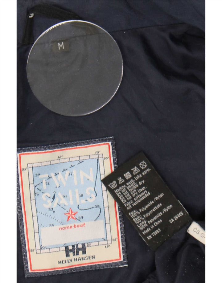 Helly Hansen Herre Windbreaker Jacket UK 38 Medium Navy Blue Colourblock