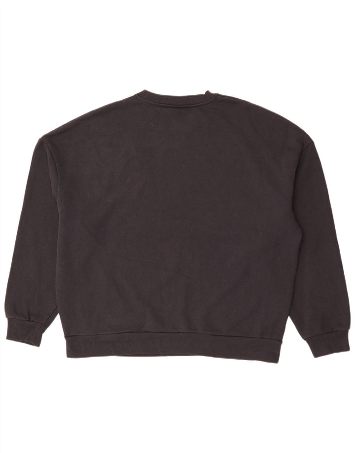 Russell Athletic Herre Grafisk Loose Fit Sweatshirt Jumper Medium Sort