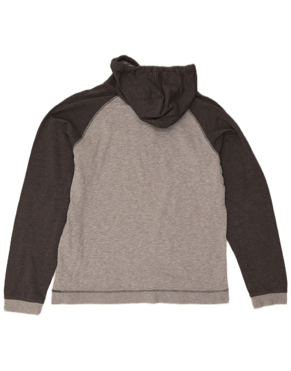 Jack & Jones Herre grafisk hættetrøje XL Grå bomuld