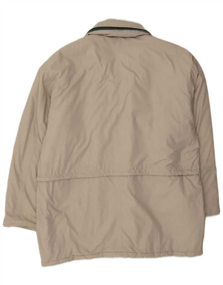 Vintage Herre Utility Jacket UK 40 Large Beige Polyester