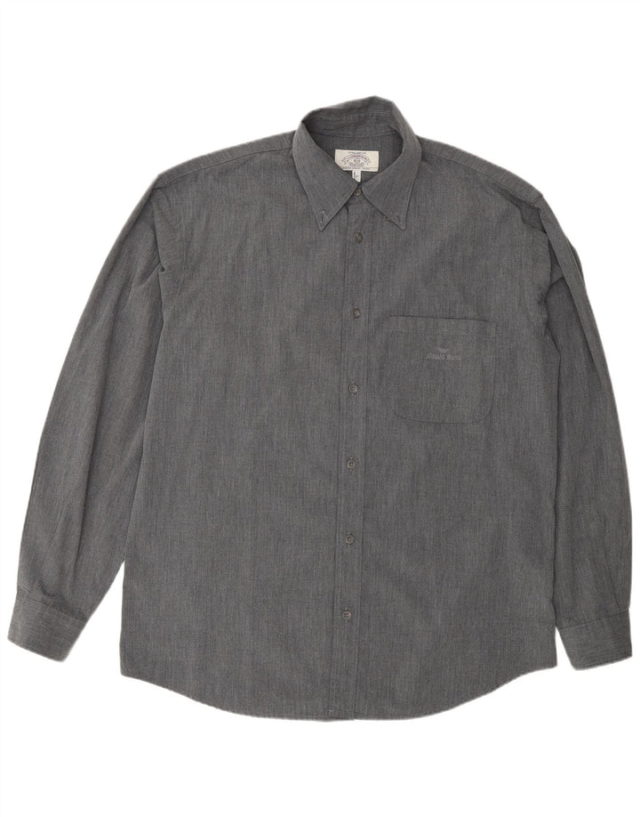 Armani Jeans Herreskjorte Stor Grå Polyester