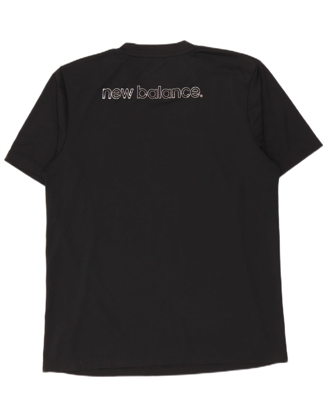 NEW BALANCE Herre grafisk T-shirt Top Medium Sort Polyester
