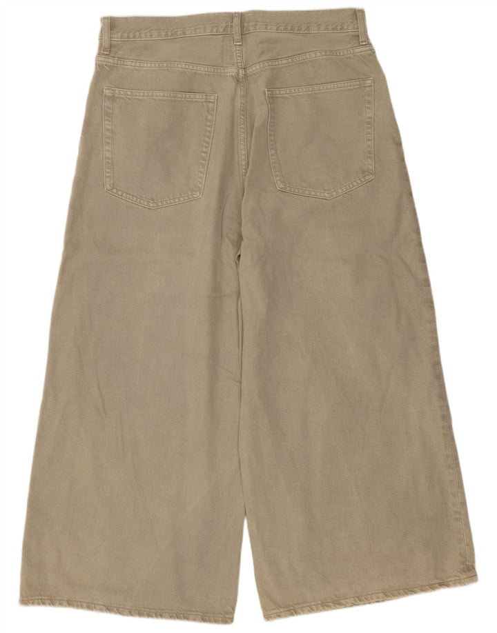 Cos Womens Cropped Jeans W31 L25 Beige Bomuld