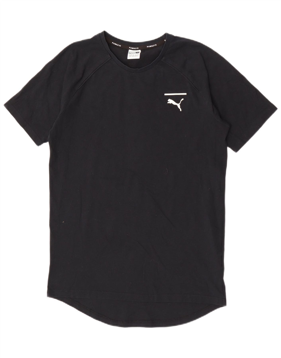 Puma Herre Grafisk T-Shirt Top Medium Sort Bomuld