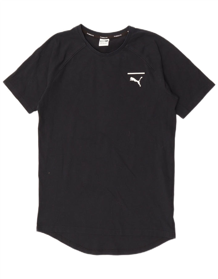 Puma Herre Grafisk T-Shirt Top Medium Sort Bomuld