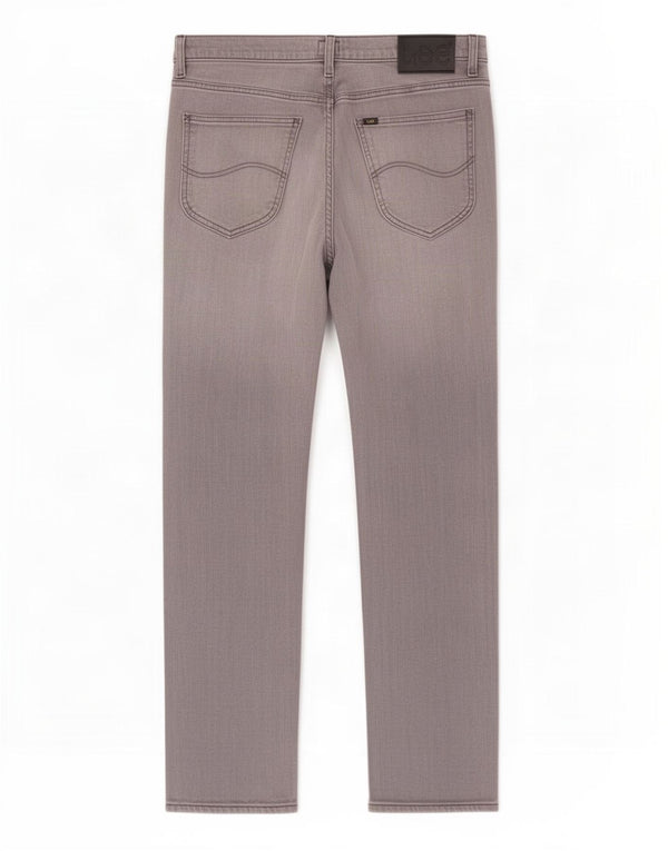 Lee Mens Daren Straight Jeans W32 L34 Grå Bomuld