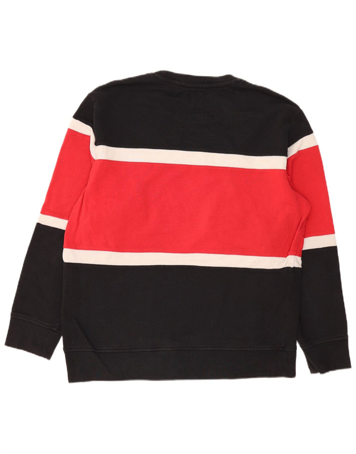 Levi's Grafisk Sweatshirt-trøje til mænd Stor Sort Colourblock Bomuld