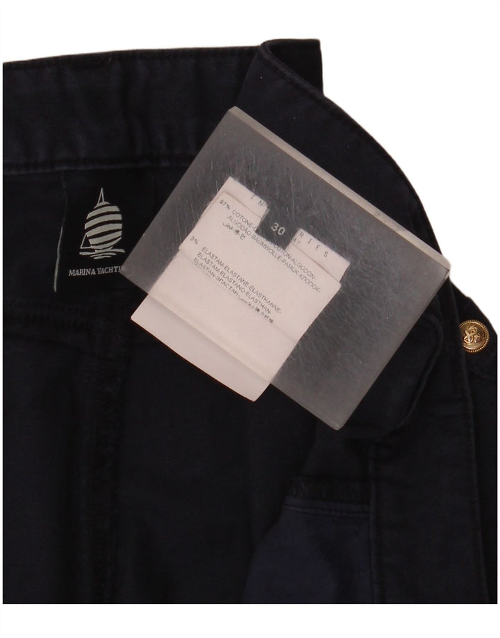 Marina Yachting Dame Casual Shorts W30 Medium Navyblå Bomuld