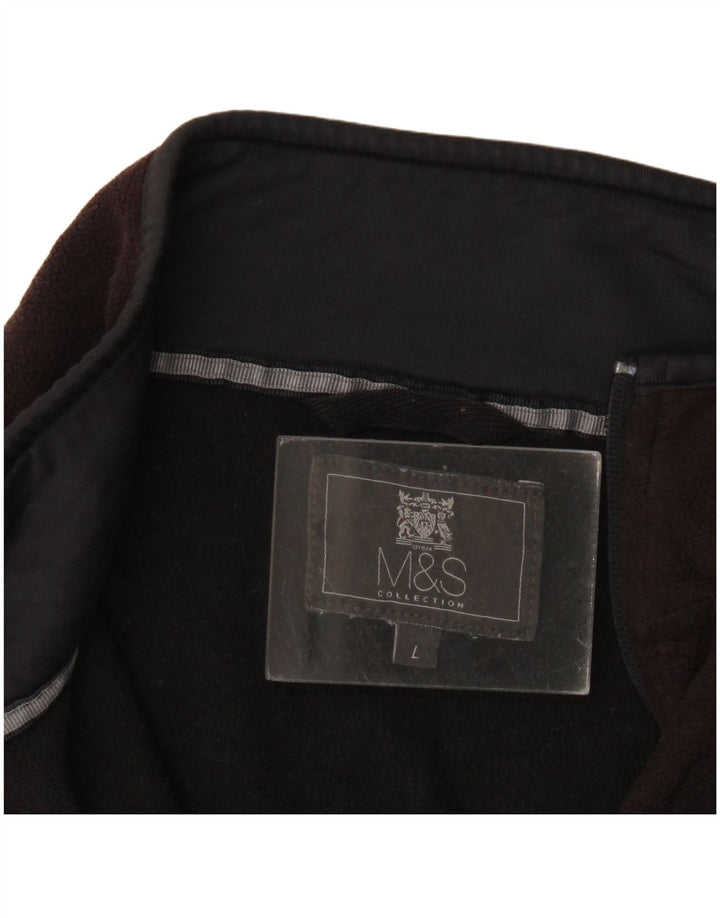 Marks & Spencer Herre Fleece Gilet UK 40 Large Black