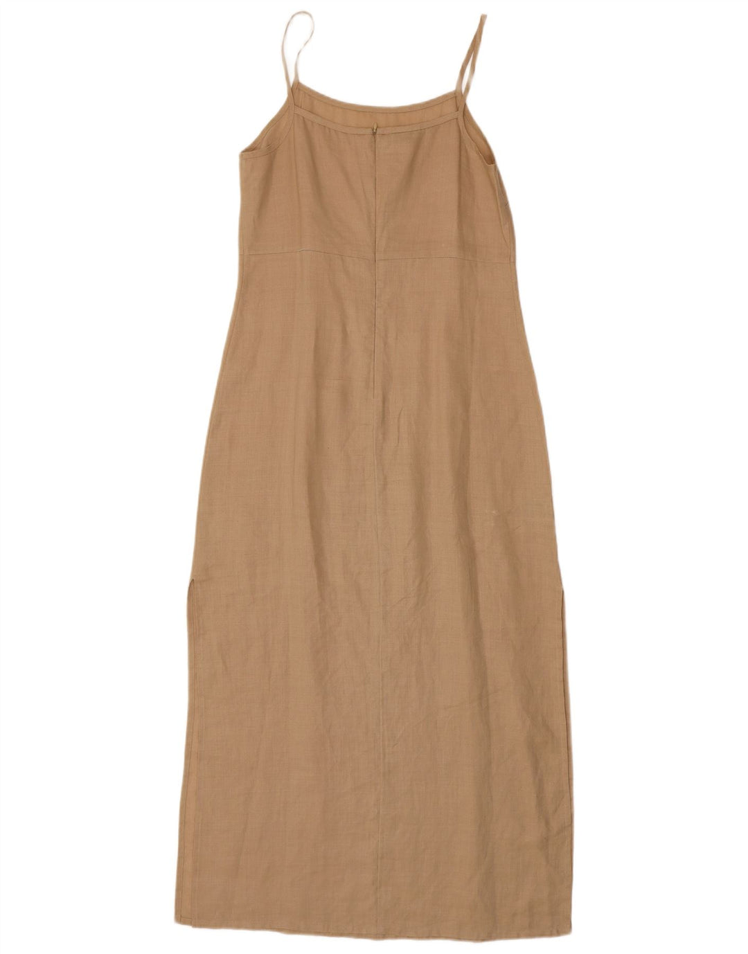 STEFANEL Dame Sundress UK 8 Small Beige Ramie