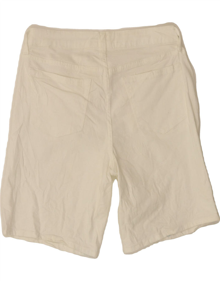 LEE Womens Riders Mid Rise Casual Shorts US 6 Medium W30 White Cotton Vintage Lee and Second-Hand Lee from Messina Hembry 