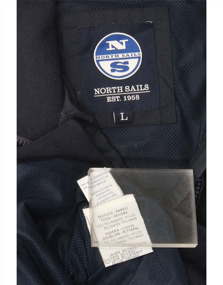 North Sails Herre Bomber Jacket UK 40 Large Navy Blue Polyamide