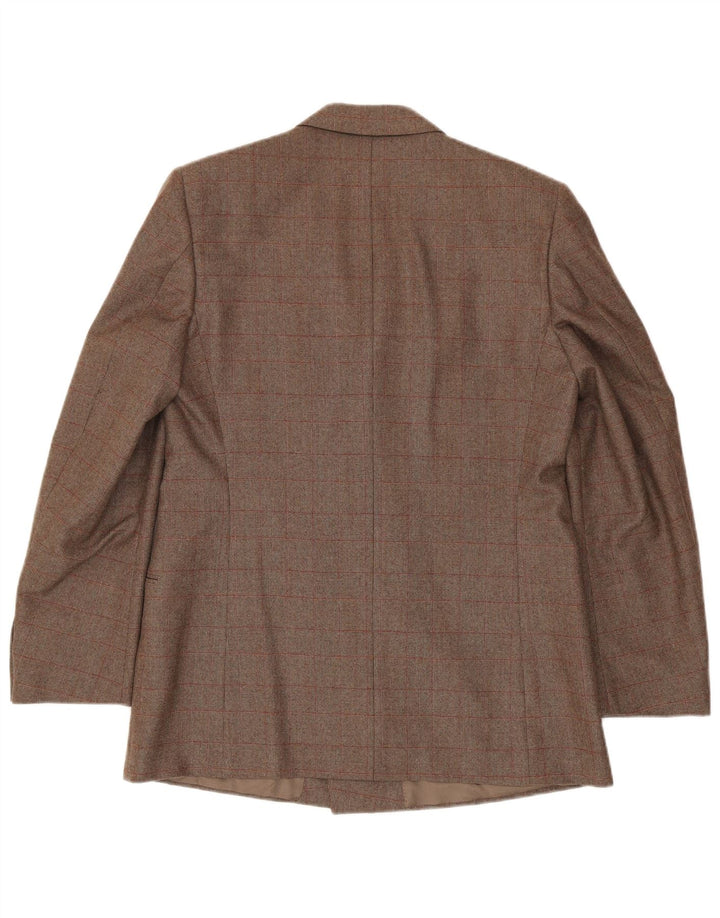 Corneliani Herre dobbeltradet blazerjakke IT 50 Stor brun ternet
