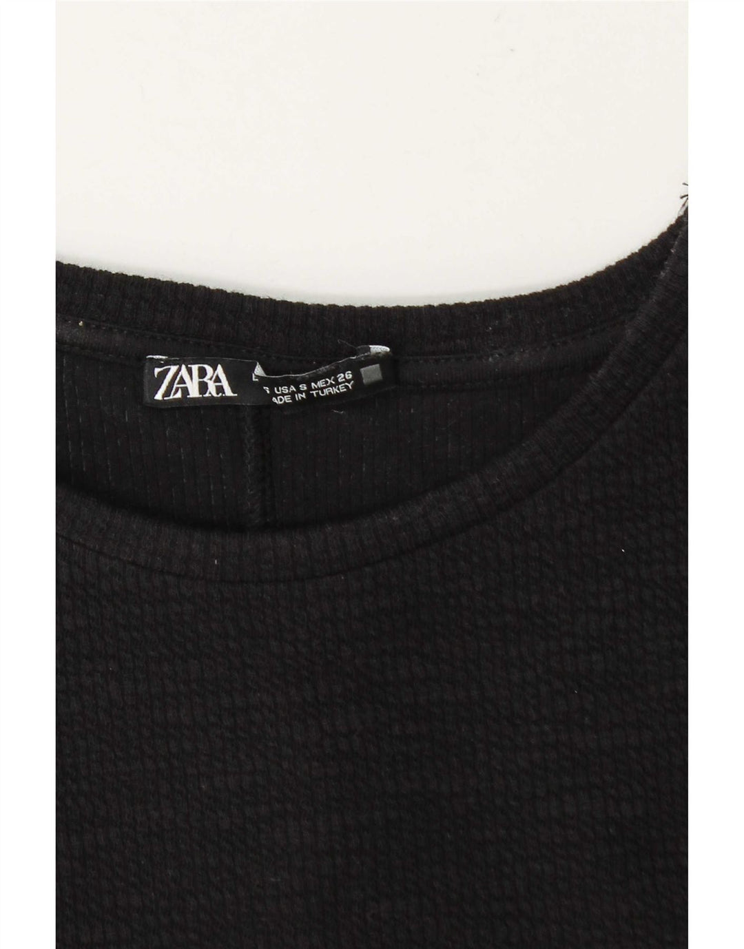 Zara Dame Sleeveless Sheath Dress UK 10 Small Black