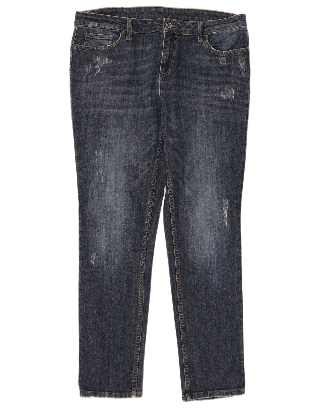 Liu Jo Dame Distressed Slim Jeans W31 L28 Blå Bomuld