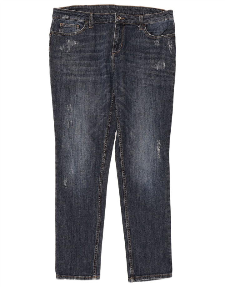 Liu Jo Dame Distressed Slim Jeans W31 L28 Blå Bomuld