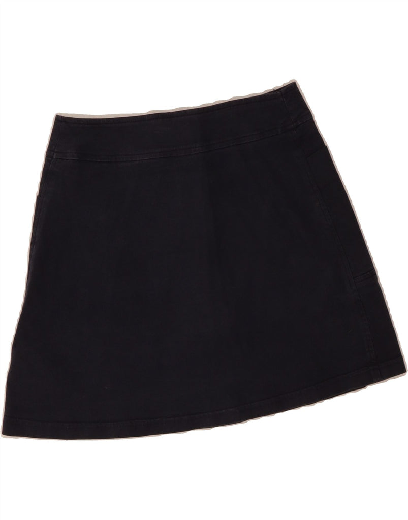 ARMANI Womens Mini Skirt US 6 Medium W26 Navy Blue Cotton Vintage Armani and Second-Hand Armani from Messina Hembry 