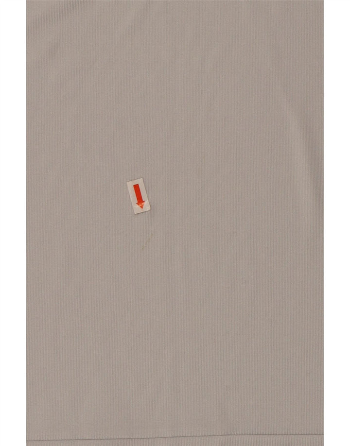 ROBERTA DI CAMERINO Dame T-Shirt Top UK 14 Medium Grå Polyester