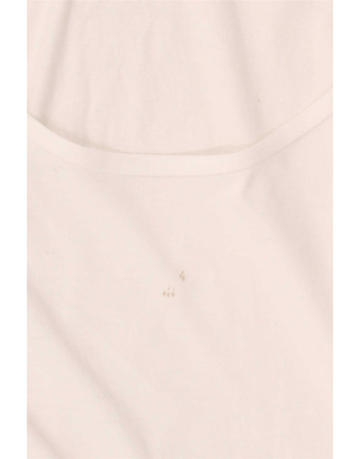 Guess T-shirt top til kvinder UK 8 Lille hvid bomuld