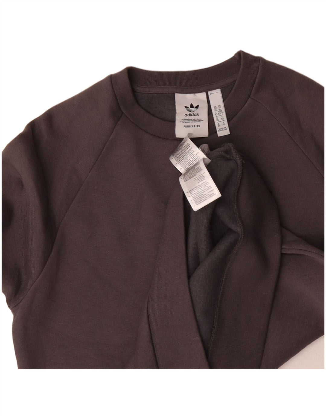 Adidas Herre Primegreen Sweatshirt Jumper XS Grå Bomuld