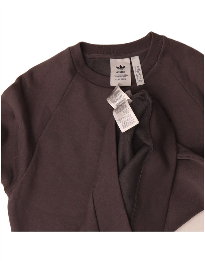 Adidas Herre Primegreen Sweatshirt Jumper XS Grå Bomuld