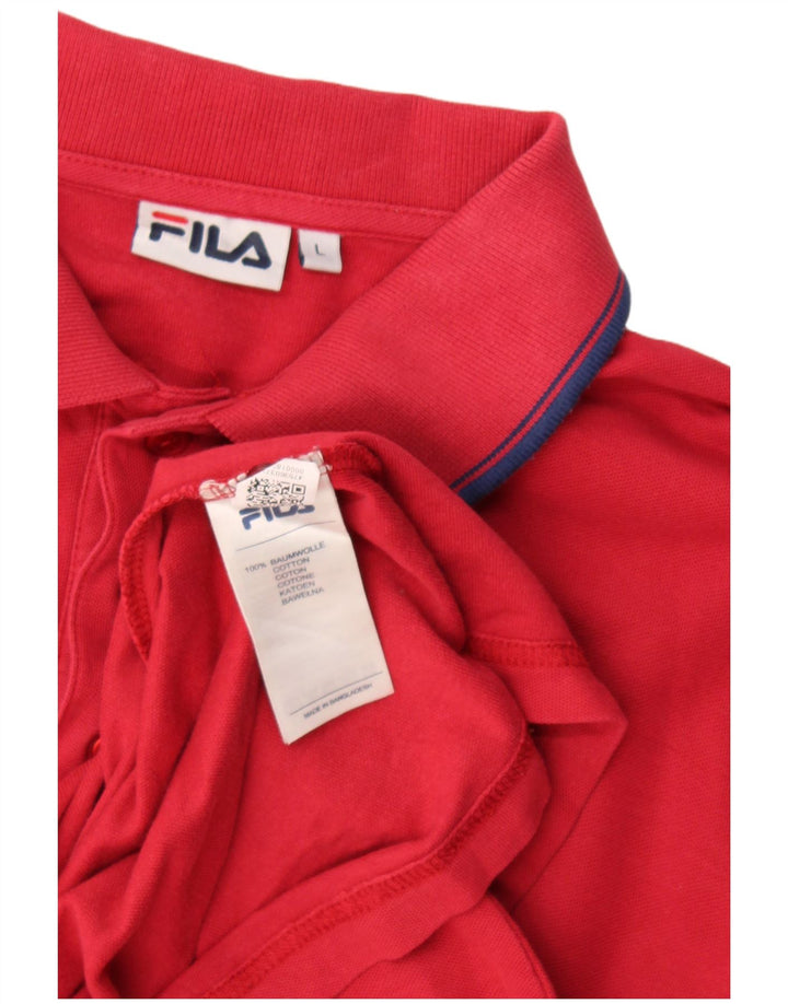 Fila Poloskjorte til mænd Stor Rød