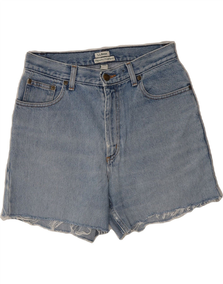 L.L.BEAN Womens Original Fit Denim Shorts US 8 Medium W30 Blue Vintage L.L.Bean and Second-Hand L.L.Bean from Messina Hembry 