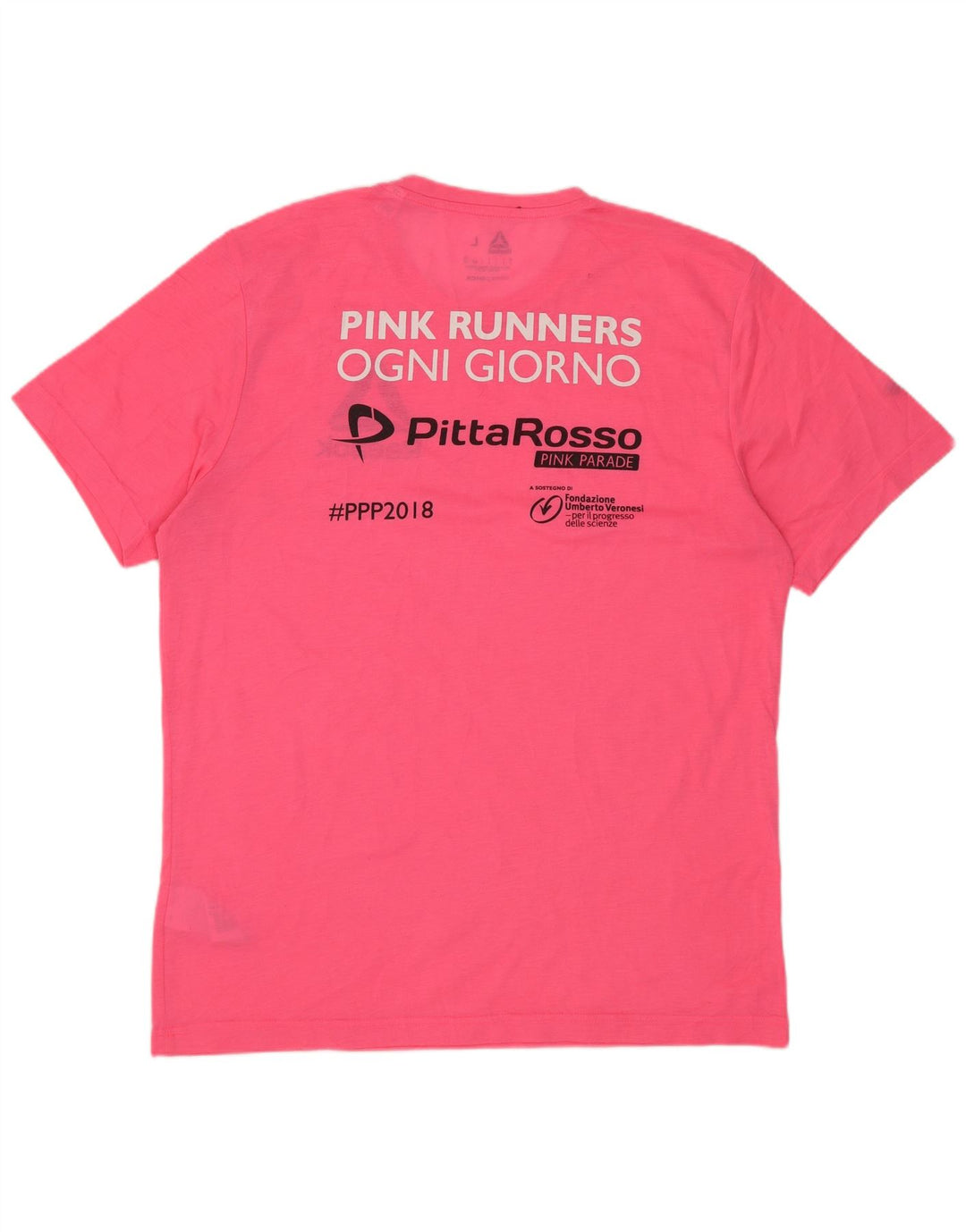 Reebok Herre Grafisk T-Shirt Top Stor Pink Polyester