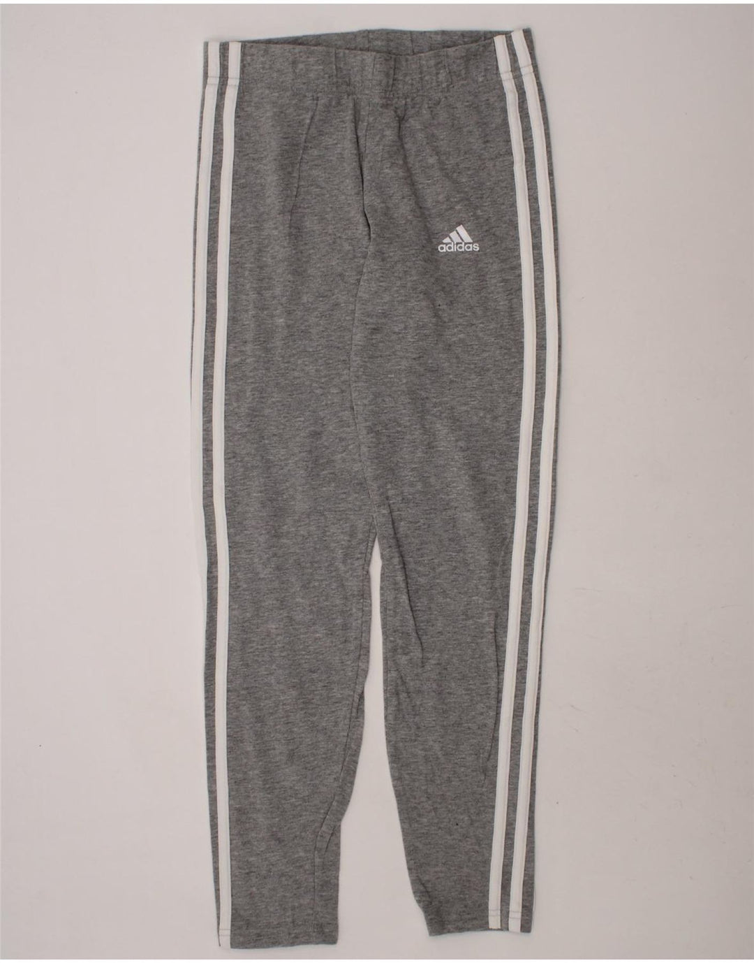 ADIDAS Girls Leggings 11-12 Years Grey Cotton Vintage Adidas and Second-Hand Adidas from Messina Hembry 