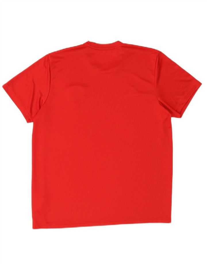 ADIDAS Mens Cork City T-Shirt Top Large Red Polyester