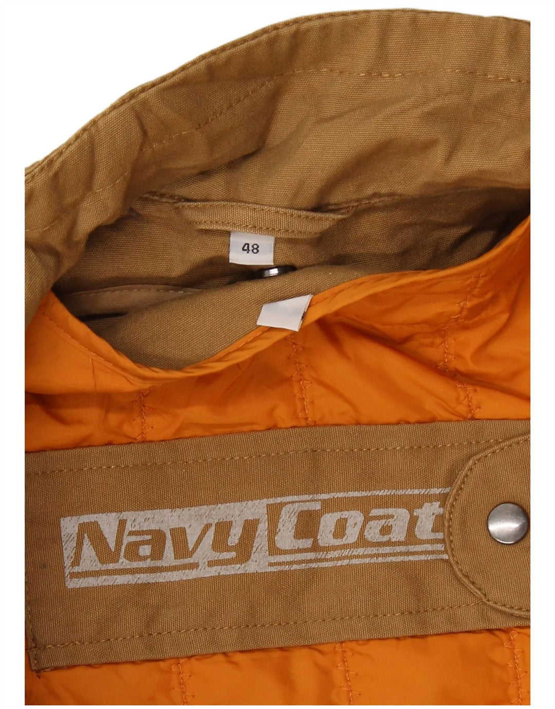 NAVY COAT Herre Utility Jacket IT 48 Medium Beige