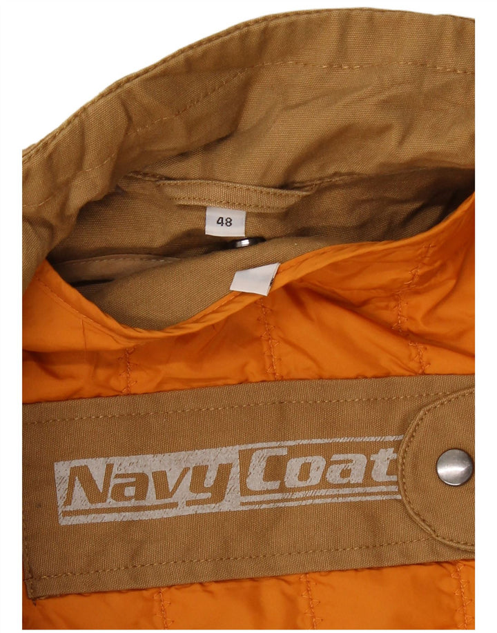 NAVY COAT Herre Utility Jacket IT 48 Medium Beige