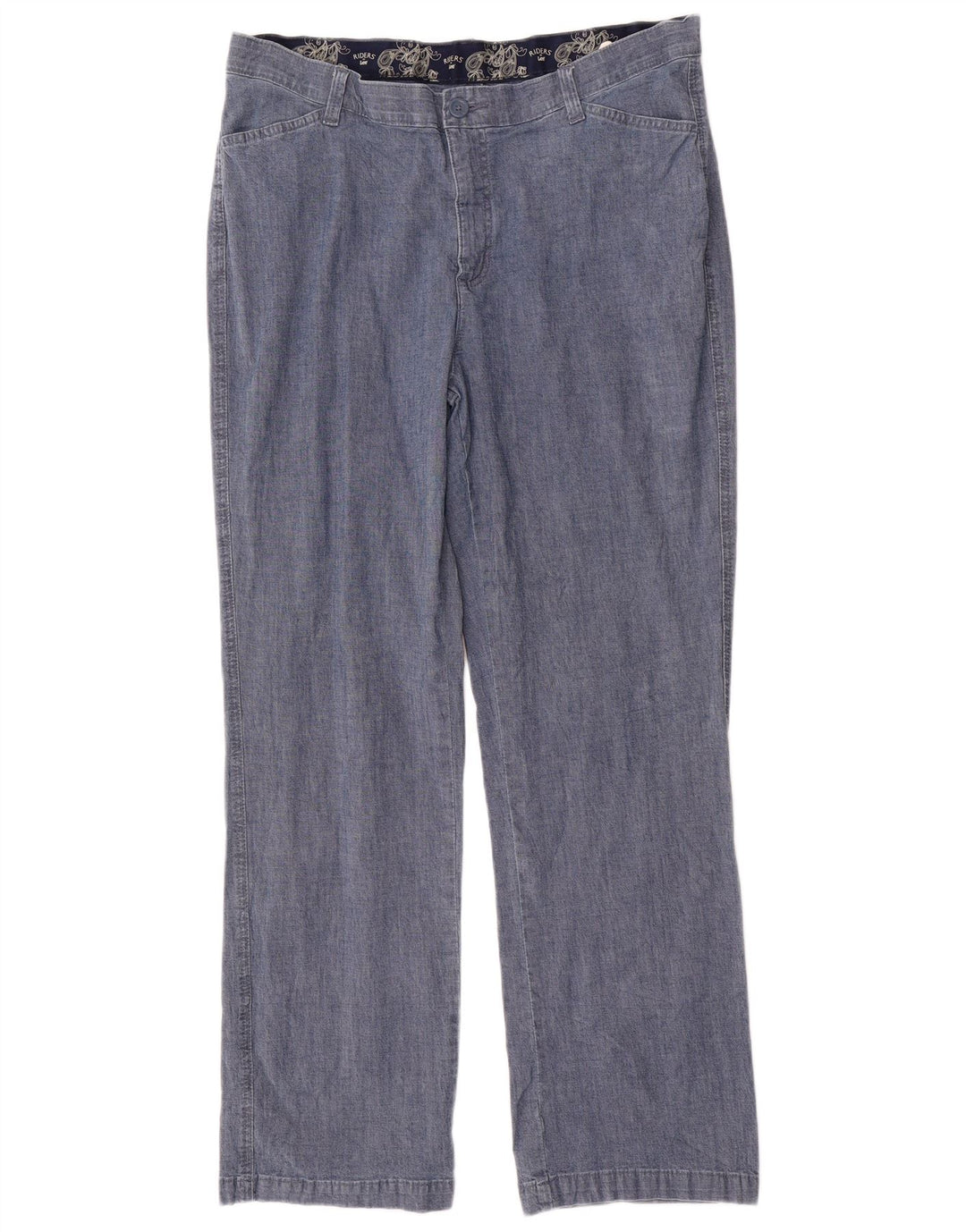 LEE Riders Højtaljede Casual Bukser US 18 2XL W36 L31 Blå