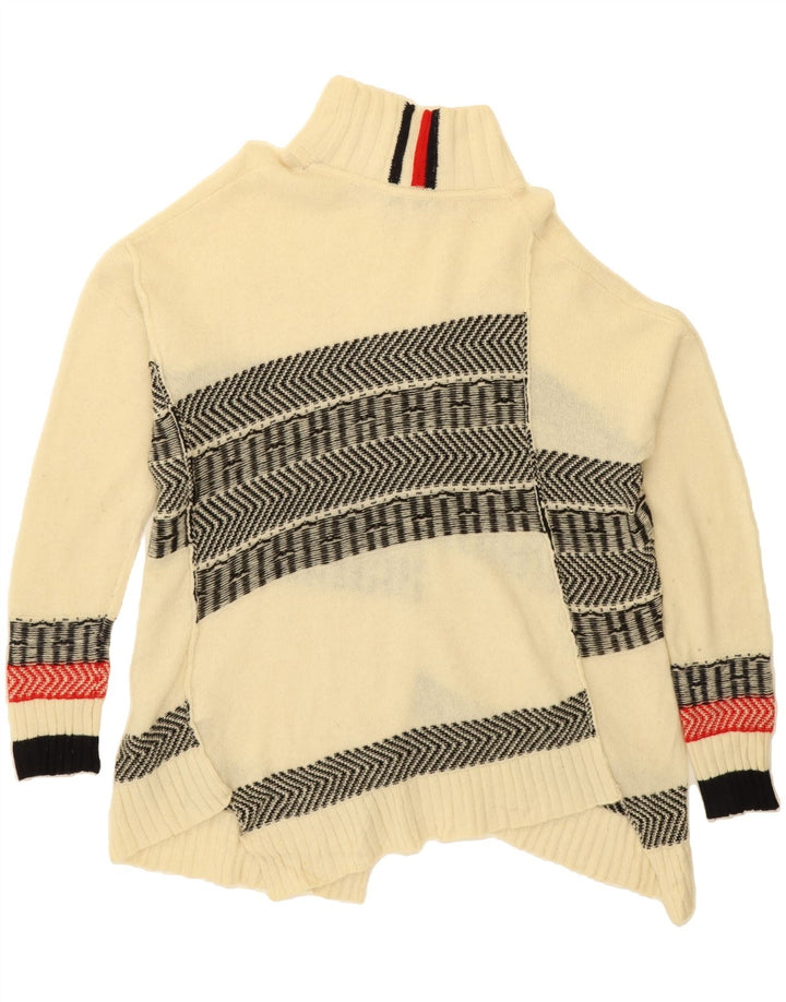 TOMMY HILFIGER Womens Turtle Neck Jumper Sweater UK 16 Large Off White Vintage Tommy Hilfiger and Second-Hand Tommy Hilfiger from Messina Hembry 