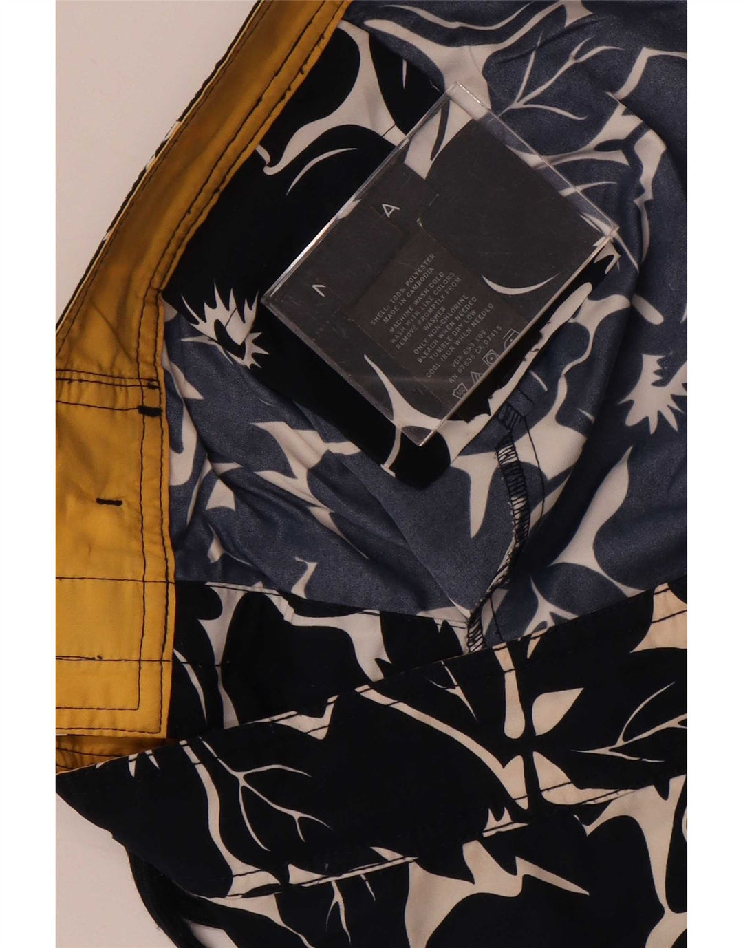 Nautica badeshorts til mænd XL marineblå blomsterpolyester