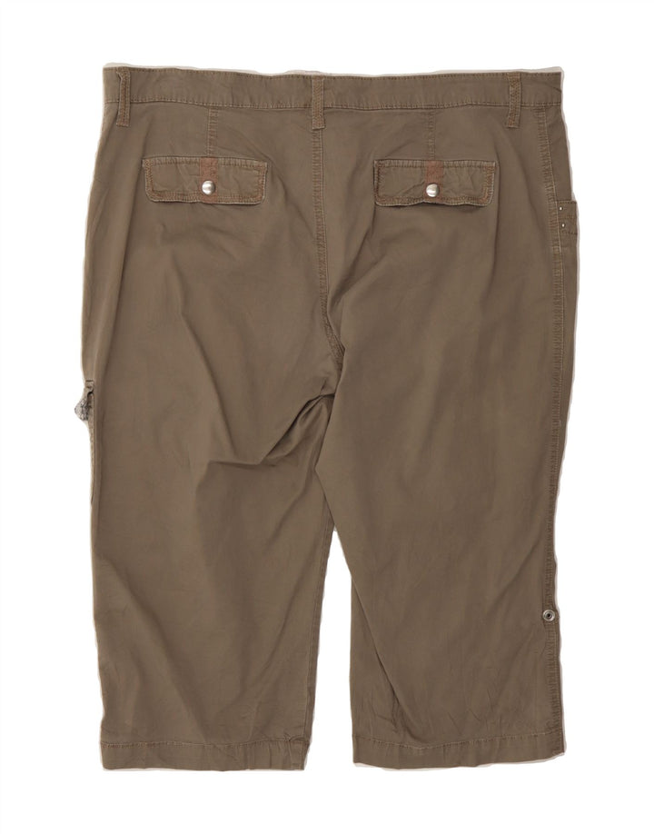 LEE Womens Capri Cargo Trousers US 18 2XL W40 L20 Grey Cotton Vintage Lee and Second-Hand Lee from Messina Hembry 