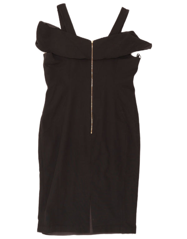 Coast Womens Off Shoulder Bodycon Dress UK 18 XL Black Acetate