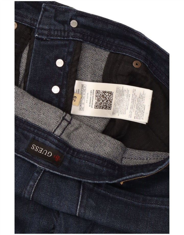 GUESS Slim Jeans til mænd W29 L28 Marineblå bomuld