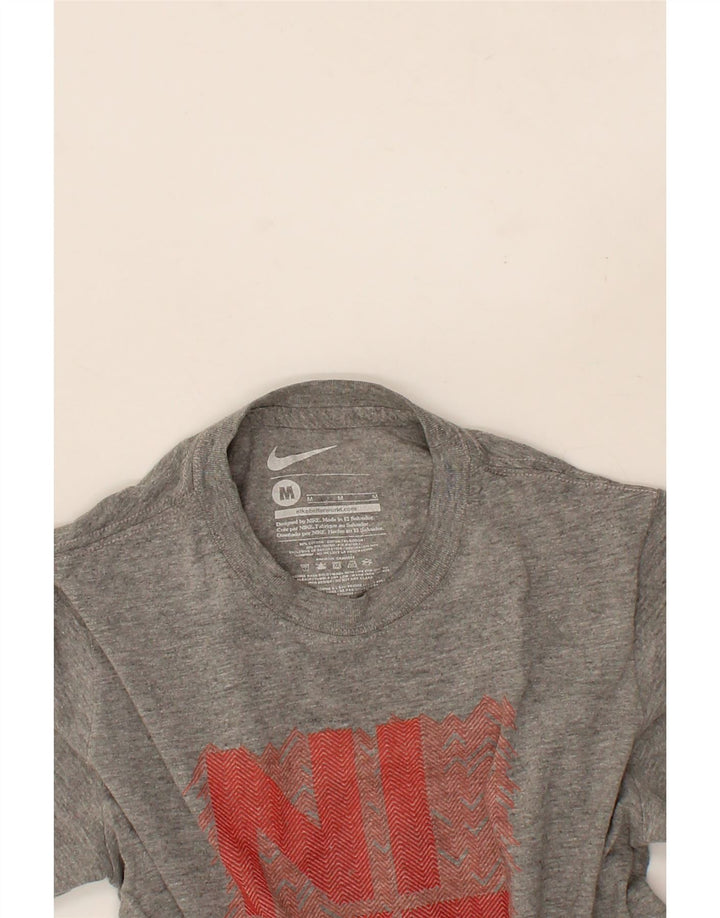 NIKE Boys Graphic T-Shirt Top 8-9 Years Medium Grey Cotton Vintage Nike and Second-Hand Nike from Messina Hembry 