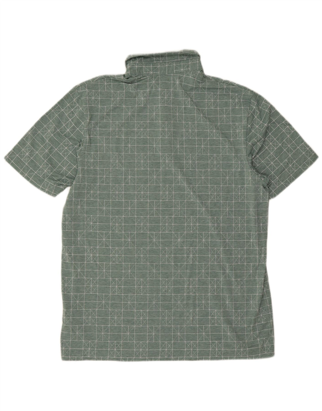 Adidas Poloskjorte til mænd Medium Grøn Geometrisk Polyester