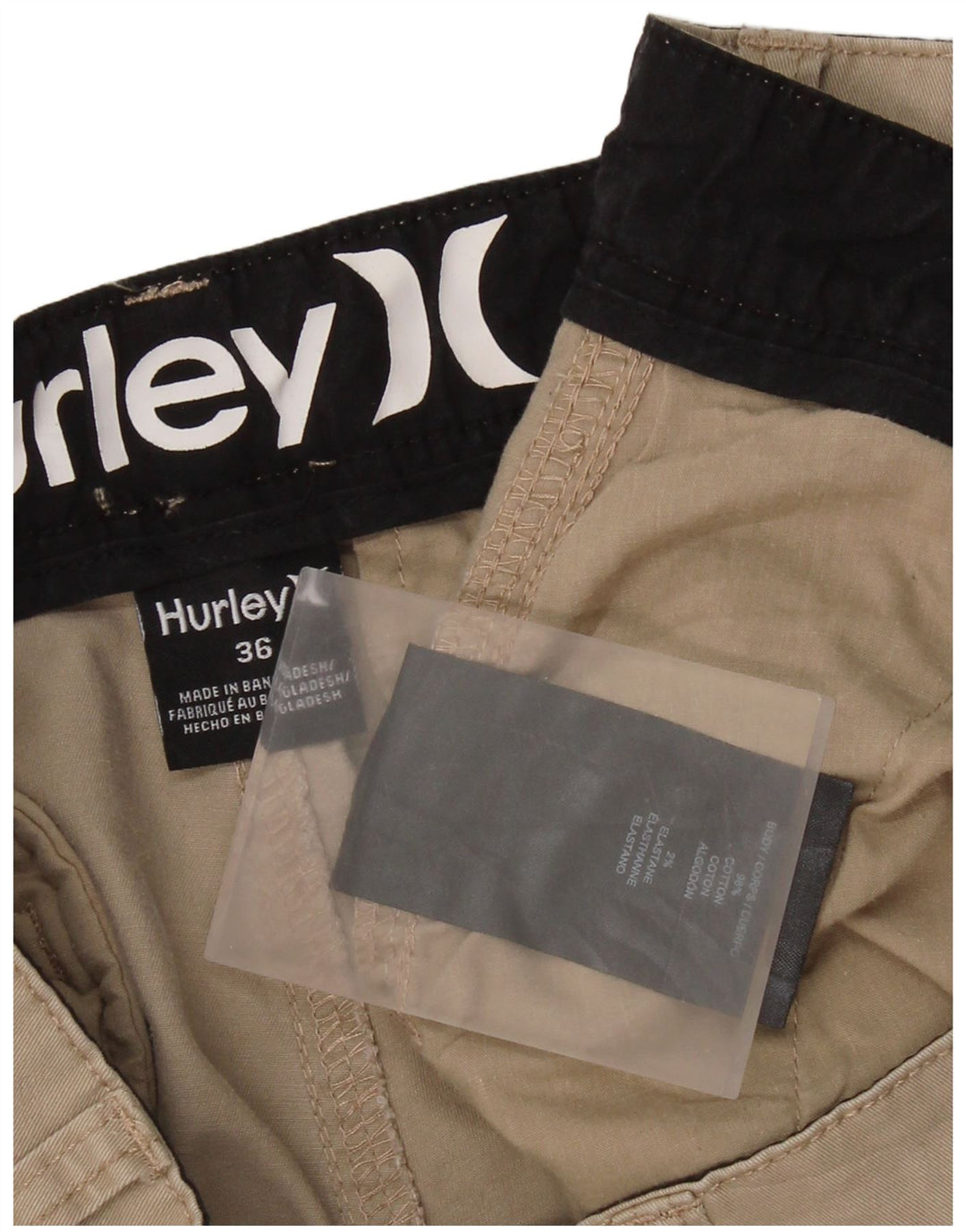 Harley Herre Chino Shorts W36 Stor Beige Bomuld